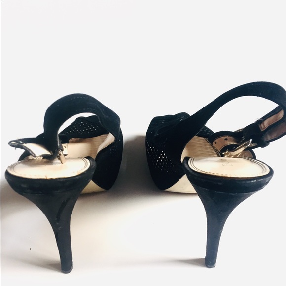 Enzo Angiolini high heels black open toe sandals - Picture 3 of 12